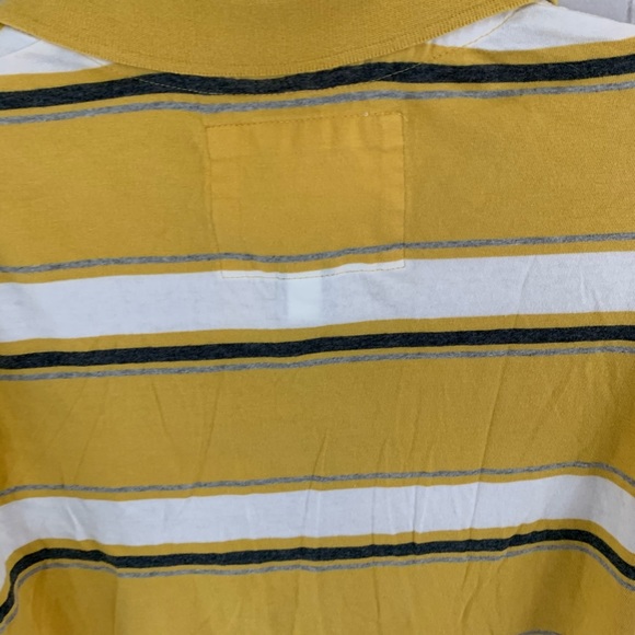 Sold Urban Pipeline Yellow White Stripe Polo Shirt - Picture 5 of 6